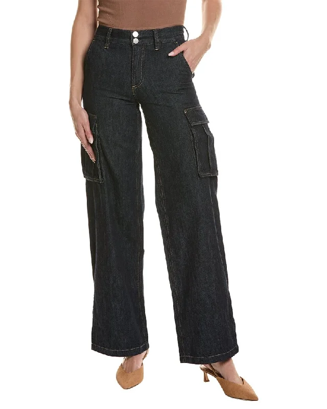 alice + olivia Kal Baggy Cargo Side Slit Dark Rinse JeanPrice Drop Alert!