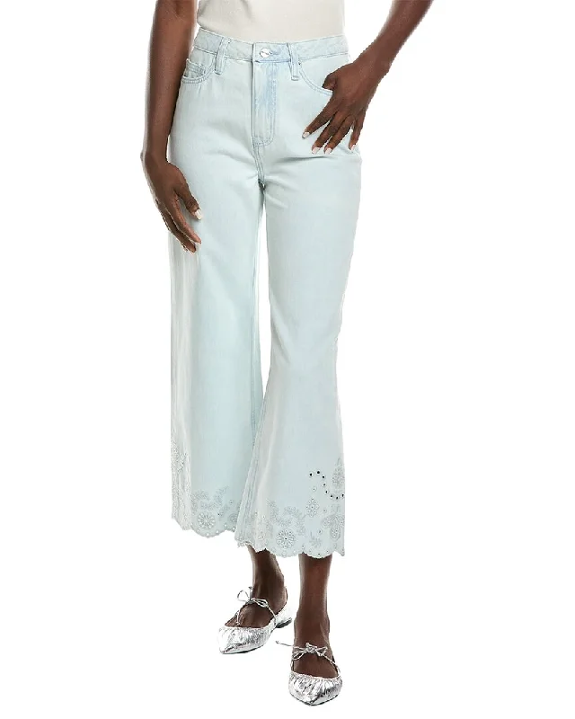 DRIFTWOOD DENIM Cropped Charlee Eyelet Light Wash JeanShop Now and Save!
