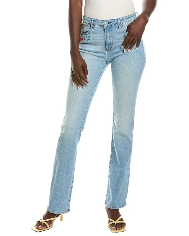 DRIFTWOOD DENIM Farrah Peace Sign Back Pocket Light Wash Flare JeanHurry! While Supplies Last!