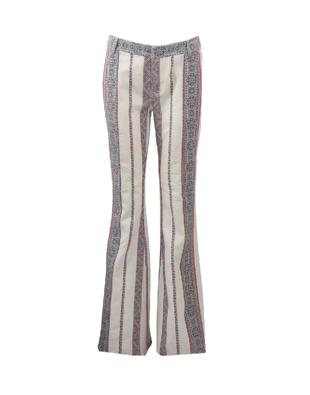 Flared Linen JeansBest Deals Just for You!