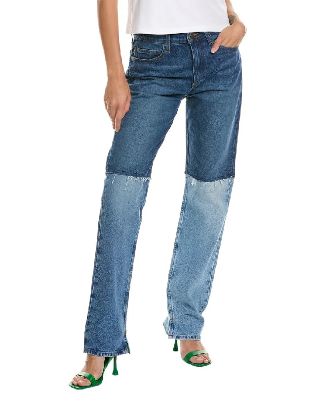 FRAME Denim The Fashion Patchwork Straight JeanUpgrade for Less!