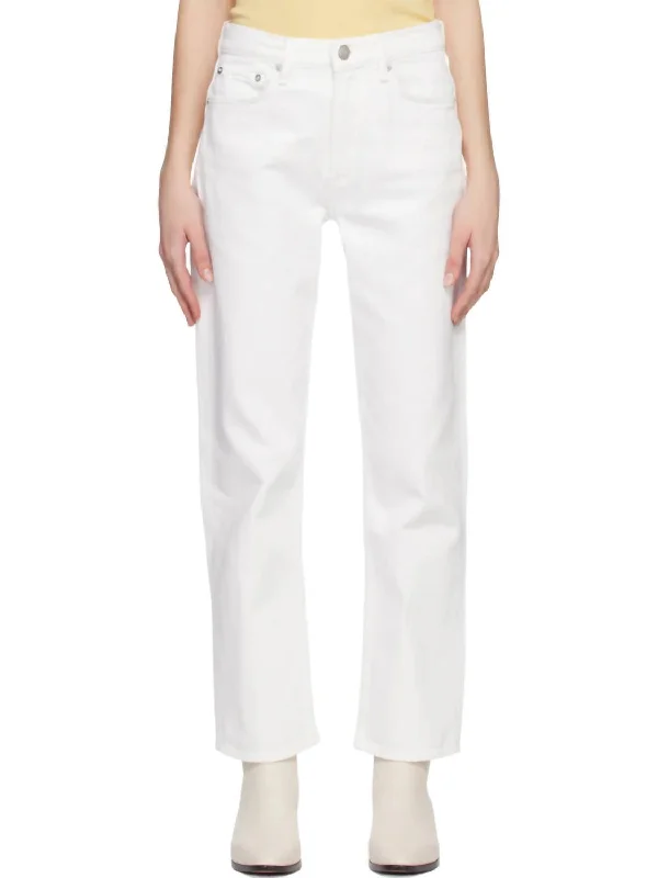 Harlow Ankle Jeans In Optic WhiteSpecial Discounts Inside!