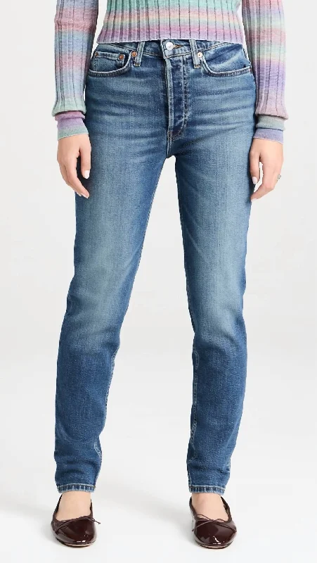 High Rise Skinny Jeans In AzzurroSnag the Best Prices Now!