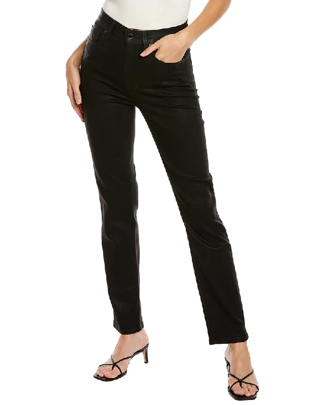 Le Jean Lara Black Coated High-Rise Slim Stovepipe JeanShop Early, Save Big!