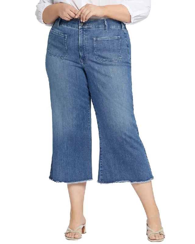 NYDJ Plus Patchie Major Wide Leg Capri Compass JeanShop Today, Save Tomorrow!