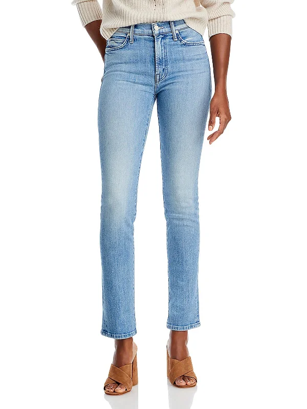 The Rascal Womens Medium Wash Distressed Slim JeansLimited Time Offer!