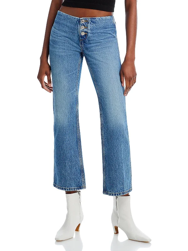 Womens Cropped High Rise Bootcut JeansShop the Hottest Deals!