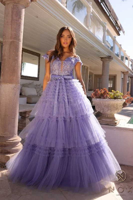 Nox Anabel E1293 Tiered Periwinkle 0 SaleSave Up to 50% Off!
