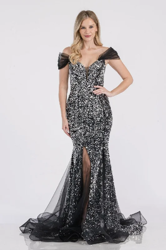 Prima Dress SA502353 Long Sequin Mermaid Formal Prom DressUnmissable Offers Await!