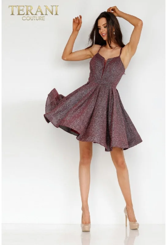 Terani Couture 2225H0457 Homecoming Short Cocktail Prom Glitter DressLowest Prices Guaranteed!