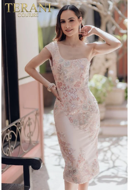 Terani Couture 232C1125 Short Cocktail Beaded Sequin DressSpecial Discounts Inside!