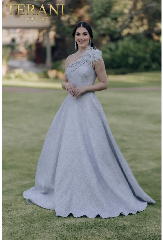 Terani Couture 232E1225 Long Formal Prom Pleated Ball GownHuge Price Cuts Await!