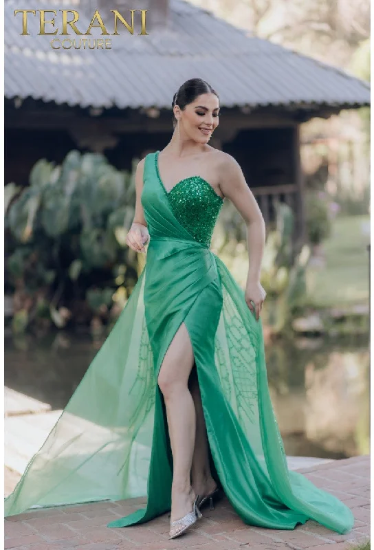 Terani Couture 232E1229 Long Fitted Formal Prom Overskirt DressEvery Deal is a Steal! Terani Couture 232E1229 Long Fitted Formal Prom Overskirt DressEvery Deal is a Steal!