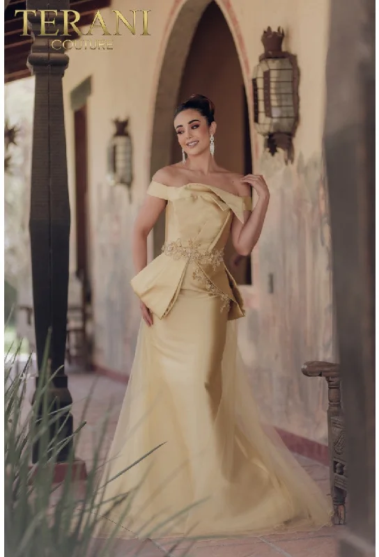 Terani Couture 232E1241 Long Mermaid Formal Prom Overskirt DressExclusive Offers You’ll Love! Terani Couture 232E1241 Long Mermaid Formal Prom Overskirt DressExclusive Offers You’ll Love!
