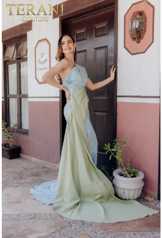 Terani Couture 232E1276 Long Formal Prom Two Tone DressBiggest Sale of the Season!