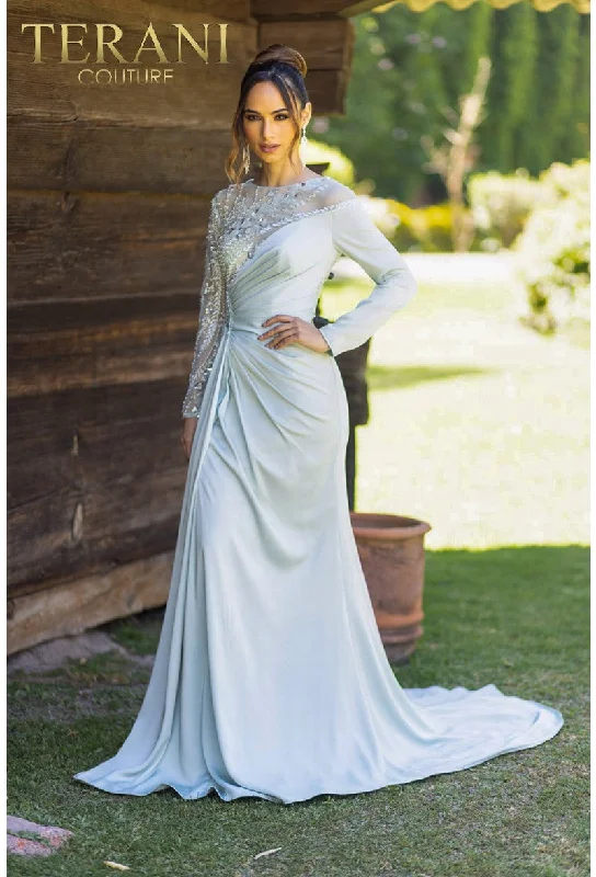Terani Couture 232E1335 Long SleeveFormal Beaded DressGet More for Less!