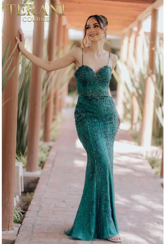 Terani Couture 232GL1402 Long Beaded Formal Prom Fitted DressSpecial Discounts Inside! Terani Couture 232GL1402 Long Beaded Formal Prom Fitted DressSpecial Discounts Inside!