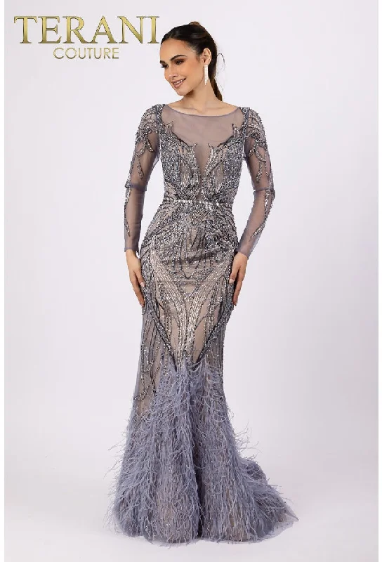 Terani Couture 232GL1404 Long Sleeve Beaded Formal Prom DressMega Sale Happening Now! Terani Couture 232GL1404 Long Sleeve Beaded Formal Prom DressMega Sale Happening Now!