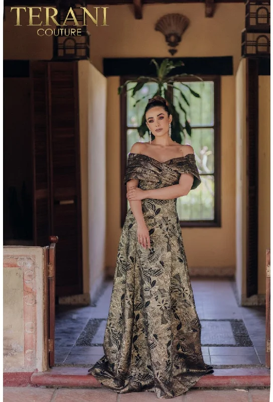 Terani Couture 232M1522 Long Formal A Line Pleated Evening DressLimited Edition, Limited Price! Terani Couture 232M1522 Long Formal A Line Pleated Evening DressLimited Edition, Limited Price!