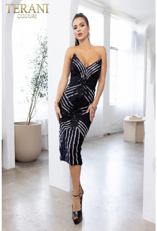Terani Couture 241C2301 Short Fitted Cocktail DressHottest Discounts of the Year!