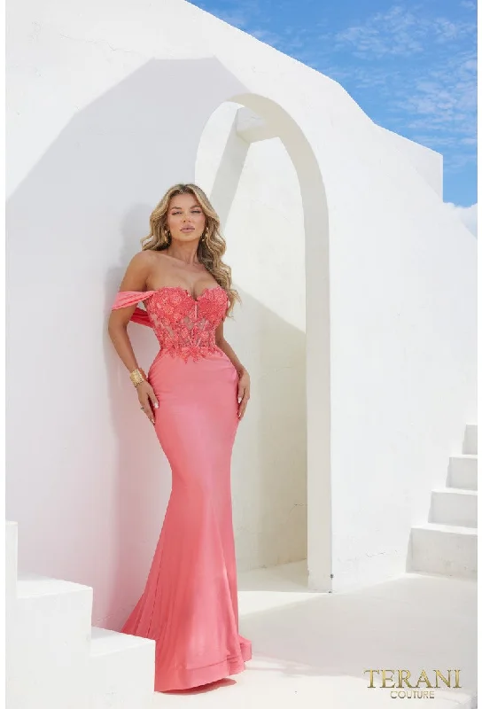 Terani Couture 241P2250 Long Fitted Prom Formal GownTime to Save Big!