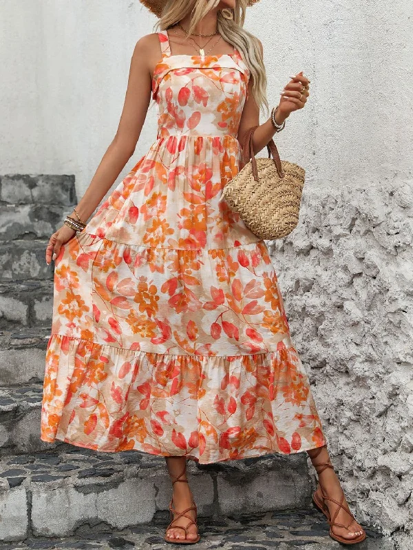 Backless midi dress with crisscross designTime to Save Big!