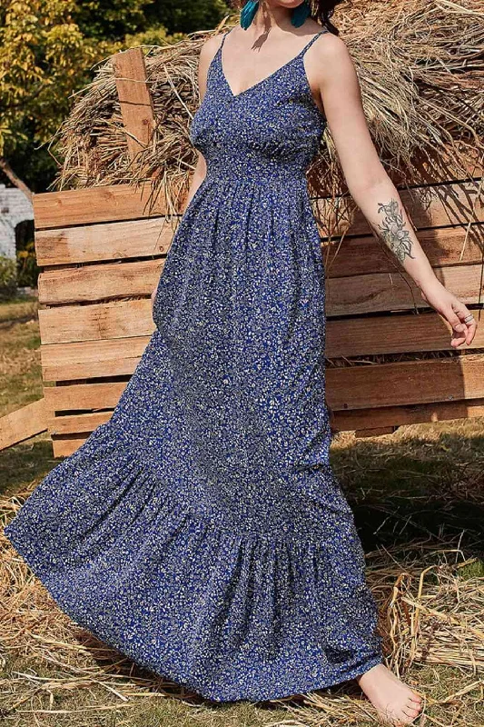 Ditsy Floral Spaghetti Strap Maxi DressAct Fast – Limited Time Savings!