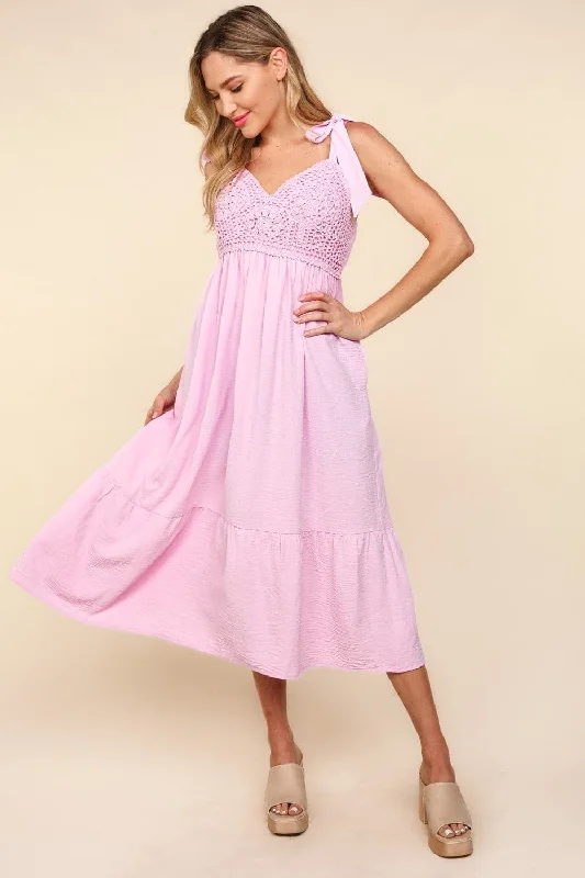 Haptics crochet lace midi dressPrice Drop Alert!