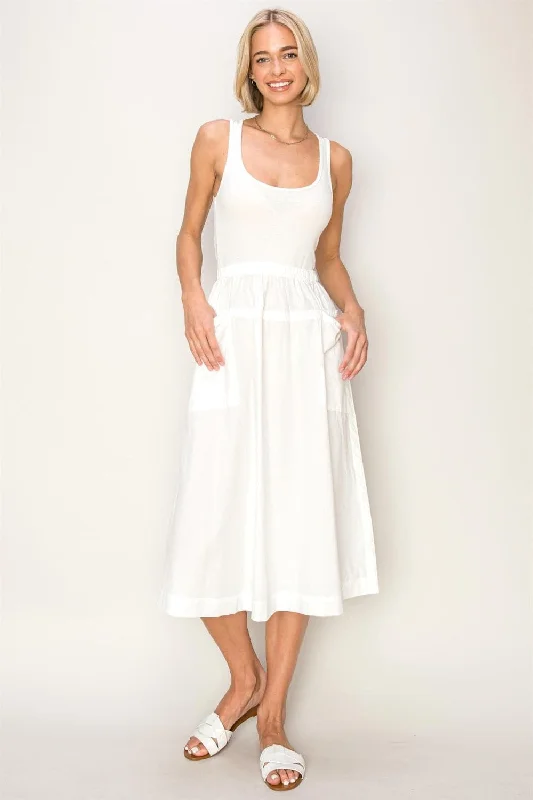 HYFVE Mixed Media Midi Tank DressEnjoy Huge Discounts Now!