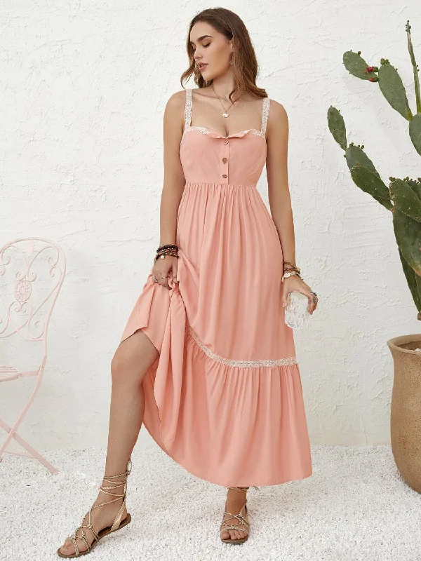 Lace detail midi dress - chic styleGet the Best for Less!
