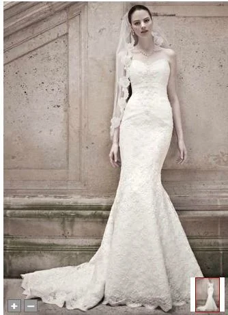 Oleg Cassini Lace Trumpet Gown, Style CRL277, NEW WITH TAGSHot Deals You Can’t Resist!
