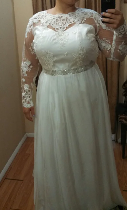 Other Long sleeve lace a d chiffon dressIncredible Savings Inside!