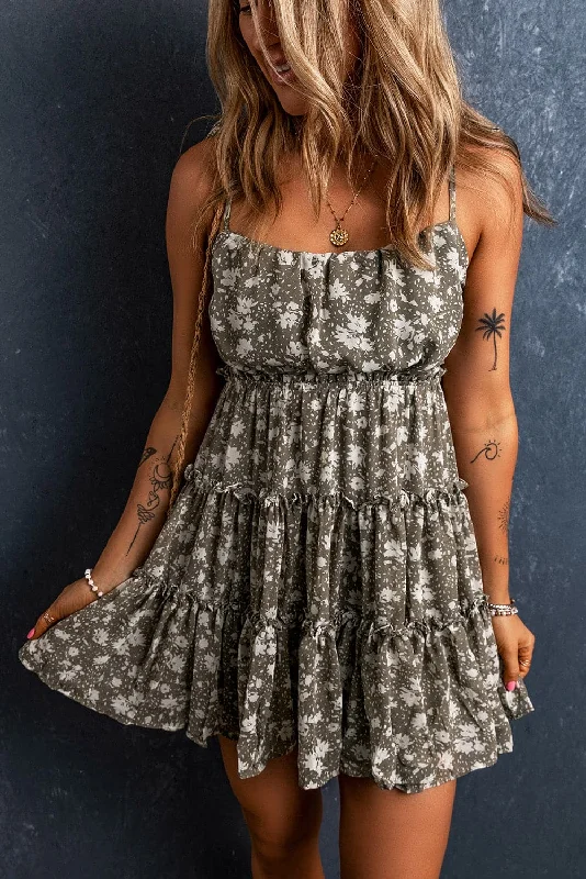Chic printed mini dress - 100% polyesterLimited Stock Available!