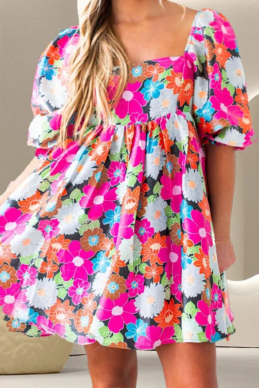 Chic square neck mini dressHurry, Sale Ends Soon!