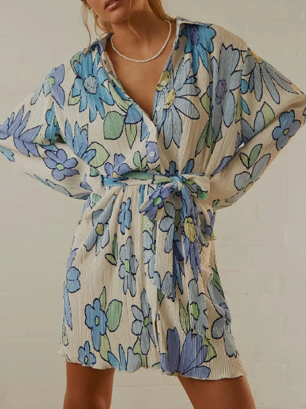 Sheer long sleeve dress with tiesThe Sale You’ve Been Waiting For!