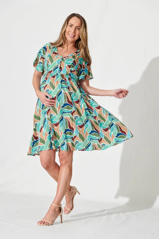 Wildest Dreams Dress In Neutral Multi PrintYour Wallet Will Thank You!