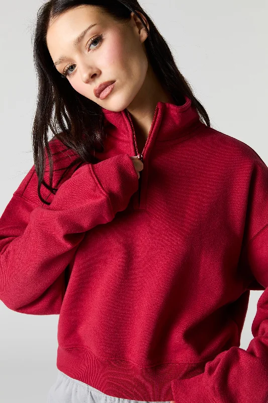 Quarter Zip Fleece SweatshirtOne Day Only – Huge Savings!