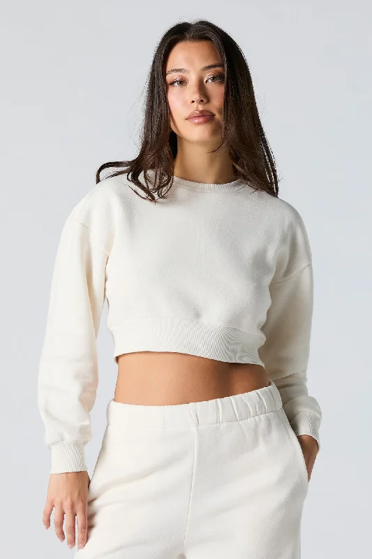 Fleece Cropped SweatshirtGet More, Spend Less – Shop Now!