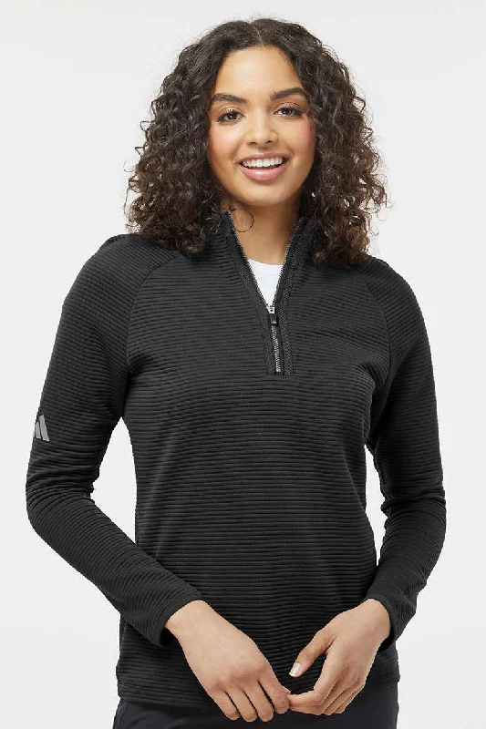 Adidas Womens Spacer 1/4 Zip Sweatshirt - BlackToday’s Deals, Tomorrow’s Regrets!