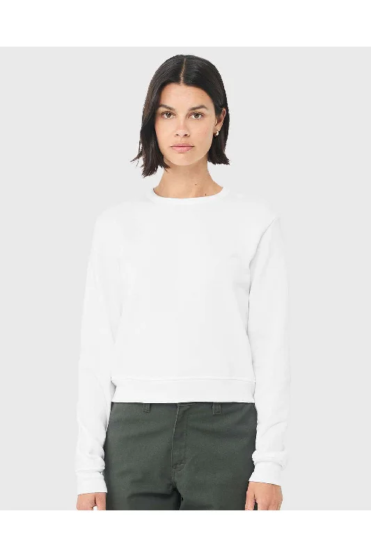Bella + Canvas Womens Sponge Fleece Classic Crewneck Sweatshirt - WhiteLimited Time Offer! Bella + Canvas Womens Sponge Fleece Classic Crewneck Sweatshirt - WhiteLimited Time Offer!