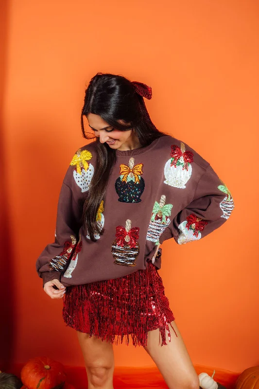 Brown Candy Apple SweatshirtYour Shopping Wish, Our Discount Command!