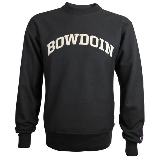 Black Reverse Weave Crew from ChampionLimited-Time Price Drop!