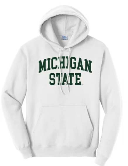 Classic Michigan State White HoodieHurry, Sale Ends Soon!