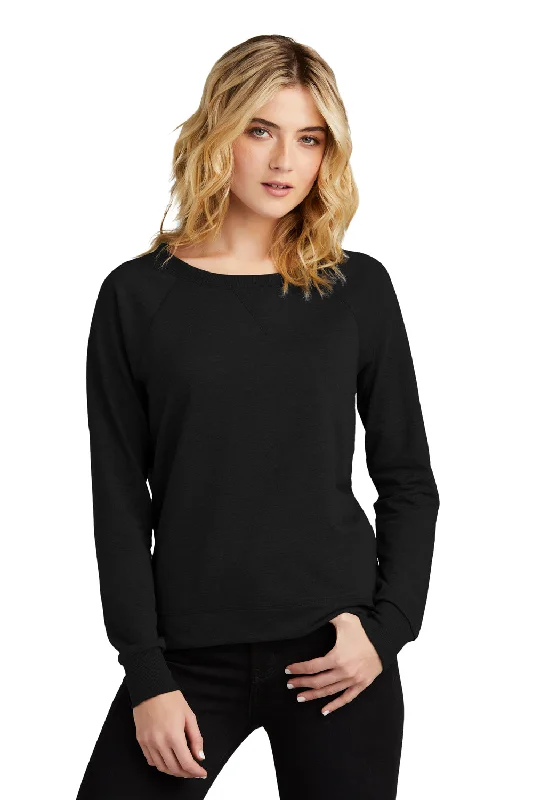 District Womens French Terry Crewneck Sweatshirt - BlackSavings You Can’t Ignore!