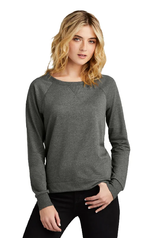 District Womens French Terry Crewneck Sweatshirt - Washed Coal GreyMassive Price Cuts!