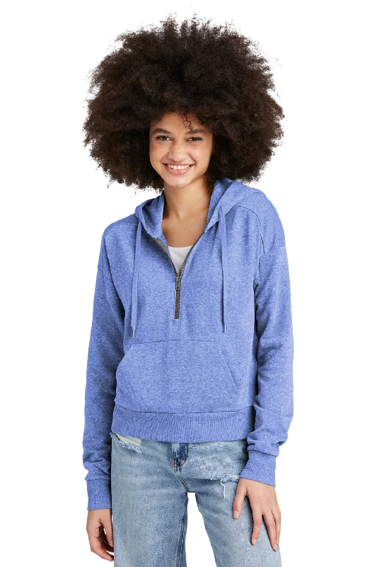 District Womens Perfect Tri Fleece 1/4 Zip Hooded Sweatshirt Hoodie - Royal Blue FrostShop the Hottest Deals! District Womens Perfect Tri Fleece 1/4 Zip Hooded Sweatshirt Hoodie - Royal Blue FrostShop the Hottest Deals!