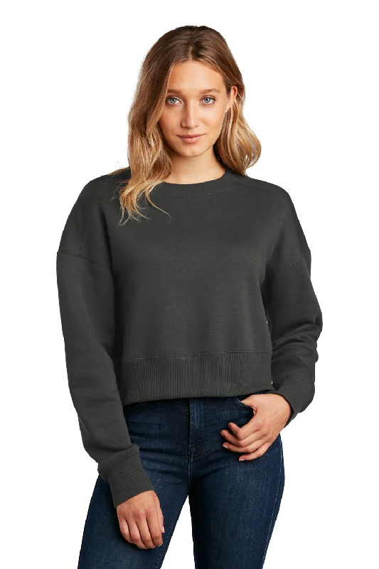 District Womens Perfect Weight Fleece Cropped Crewneck Sweatshirt - Charcoal GreySave More Than Ever! District Womens Perfect Weight Fleece Cropped Crewneck Sweatshirt - Charcoal GreySave More Than Ever!