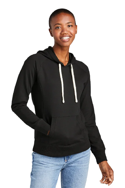 District Womens Re-Fleece Hooded Sweatshirt Hoodie - BlackToday Only – Don’t Miss It!