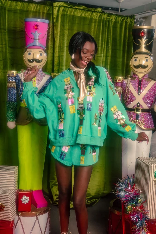 Green Nutcracker Band SweatshirtSeasonal Sale – Shop Now!