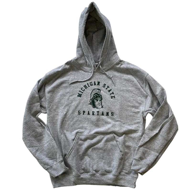 Vintage Sparty Gildan Hoodie - GrayUpgrade for Less!